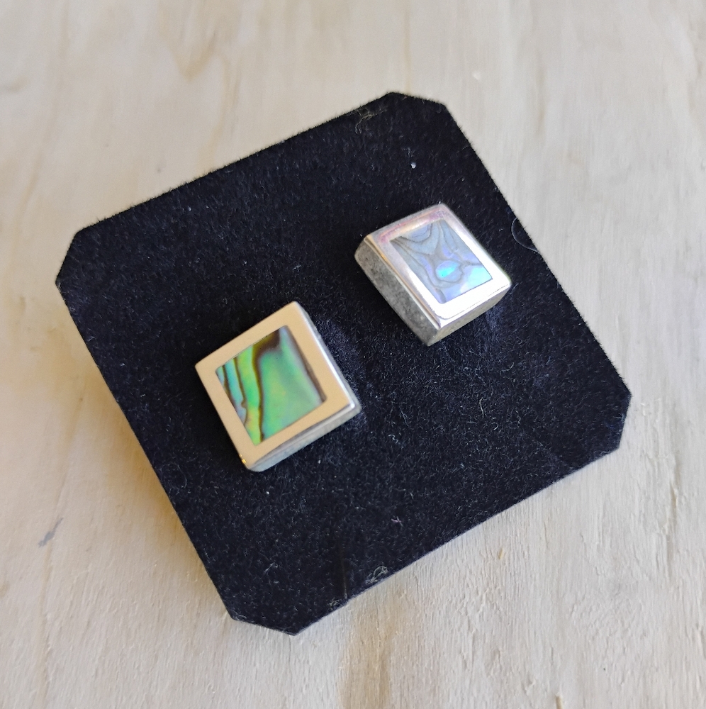 Abalone Shell Mexican Sterling 925 Earrings